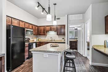 Gourmet kitchen island*